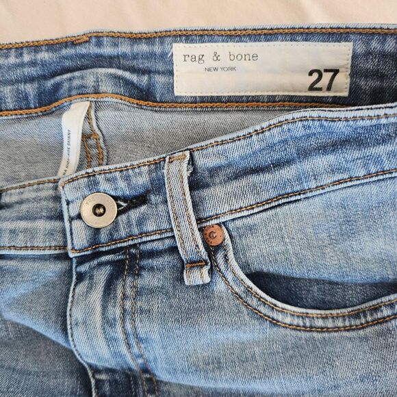 Rag & Bone Nina High-Rise Skinny Jeans Women’s 27 | Distressed Designer Denim - Picture 4 of 8